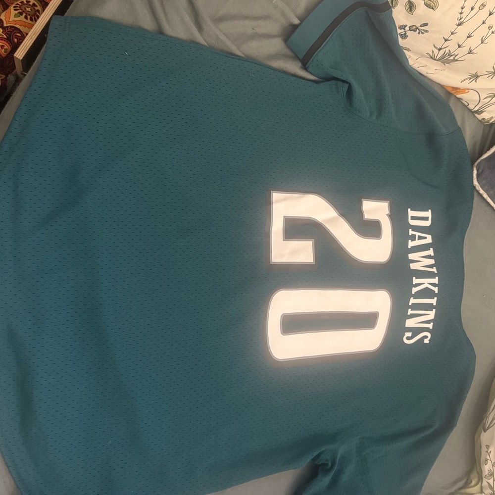 Mitchell & Ness Teal Jersey with Number 20